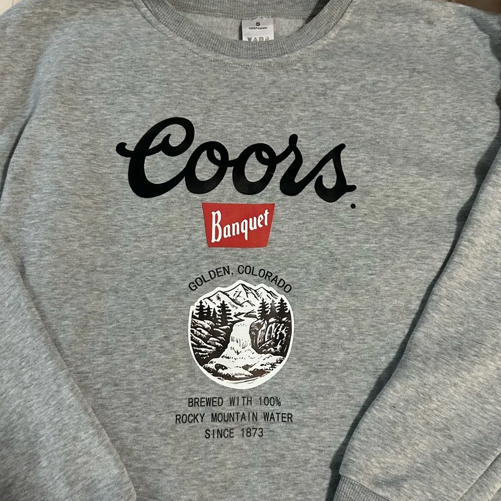 COORS BANQUET GRAY SWEATSHIRT - Picture 3 of 4